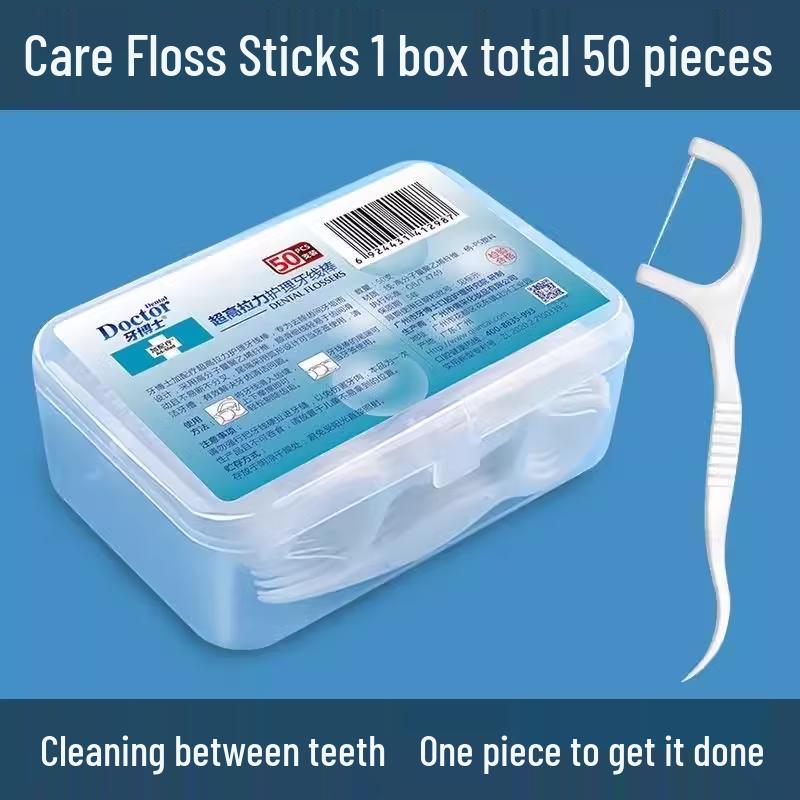 Доктор. Зубочистки с высокопрочной зубной нитью для глубокой чистки