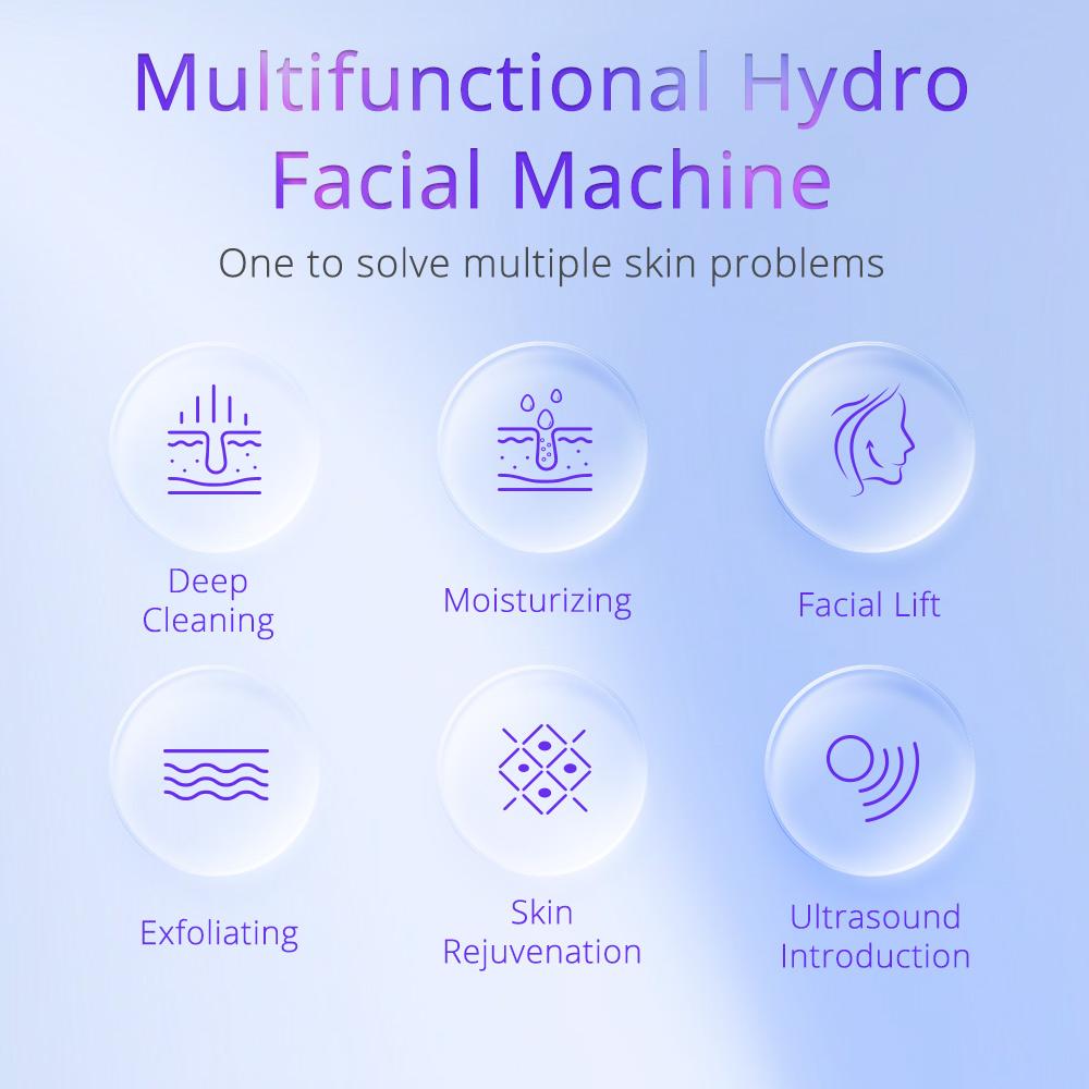 Ультразвуковой скруббер для кожи, удаление черных точек, радиочастотная подтяжка кожи, уход за лицом, спа-машина