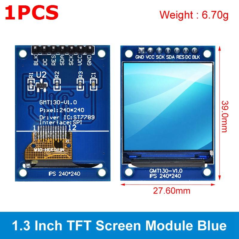 TZT TFT Дисплей 0.96 / 1.3 дюйма IPS 8P/7P SPI HD 65K Полноцветный LCD Модуль ST7735 Контроллер 80*160 (Не OLED) Для Ардуино