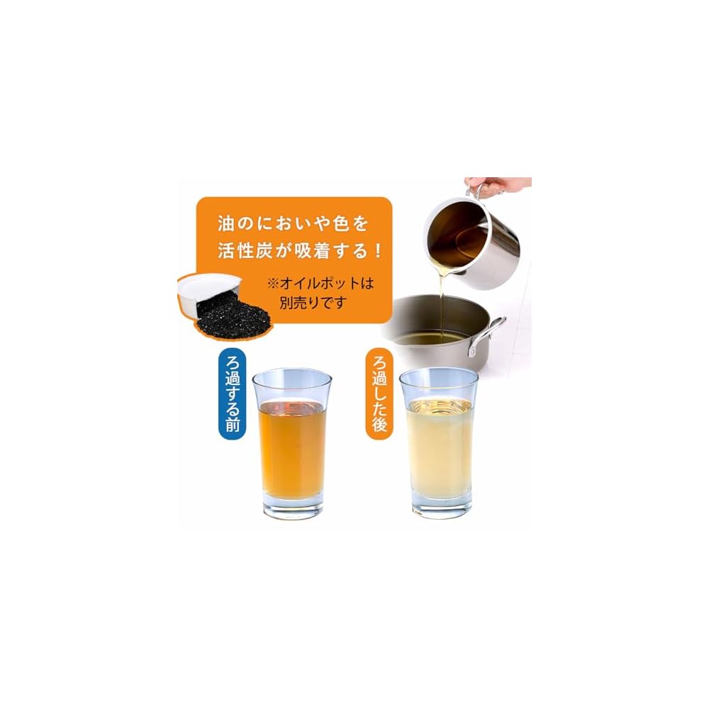 Shimomura Kikaku Oil Filter Filtration Filter Activated Carbon Cartridge 5-Pack [Made in Japan]