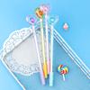 10 шт., креативные гелевые ручки с кристаллами и сердечками, милые канцелярские принадлежности, студенческие фонтанчики, нейтральная ручка для воды, высококачественные офисные принадлежности