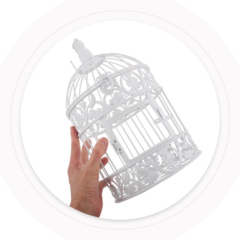 European Iron Birdcage Vintage Decorative Bird Cage Small Size for Wedding Hotel Home Photography Prop Centerpiece
