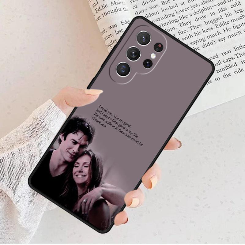 Чехол для телефона Elena Damon The Vampire Diaries для Samsung Galaxy S25 S23 S30 S8 S21 S20 FE S24 S22 Note 10 20 Plus lite Ultra