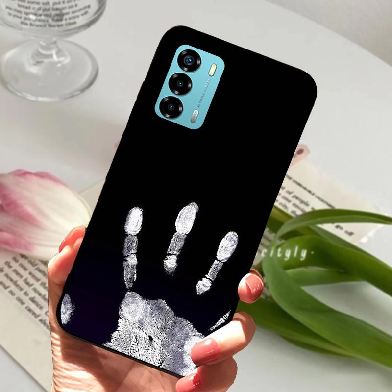 Чехол для ZTE Blade V40 Vita 8045 6.75" Животный Мультяшный Мягкий Силикон Funda для ZTE Blade V40 Vita Чехол для Телефона V40Vita Черный Coque