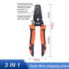 175/185mm Stripping Crimping Pliers Wire Stripper Multi Functional Ring Crimpper Electrician Peeling Network Cable Stripper Tools