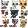 Редкая игрушка Littlest Pet Shop Lps Мини-подставки Котенок с короткой шерстью Старые фигурки Коллекция Al Игрушка на пружинке