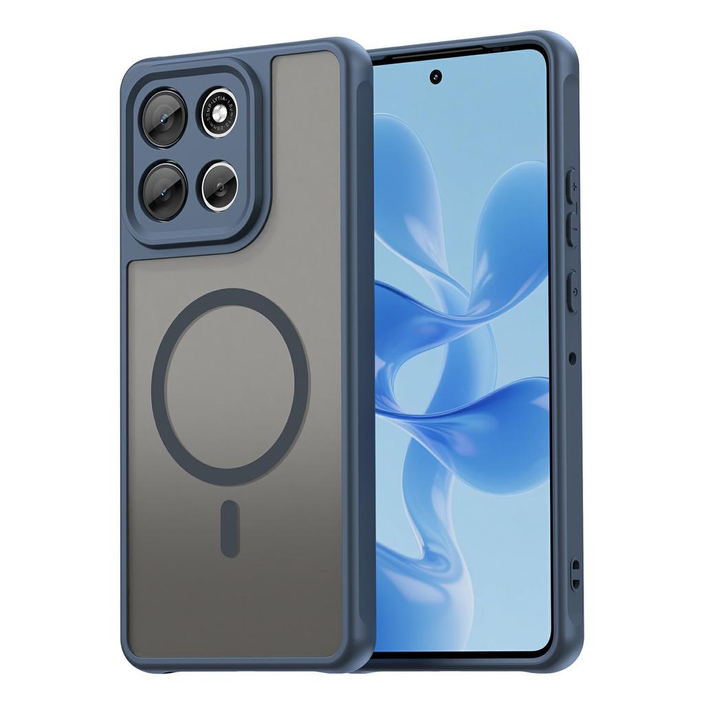 Чехол для Motorola Moto G86 Power 5G, совместимый с MagSafe, противоударный, из ПК+ТПУ