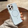 Жидкий силиконовый магнитный присоска подходит для iPhone16PROMAX мобильный телефон чехол Apple 15 сильное магнитное тонкое кольцо 14 мягкий защитный чехол