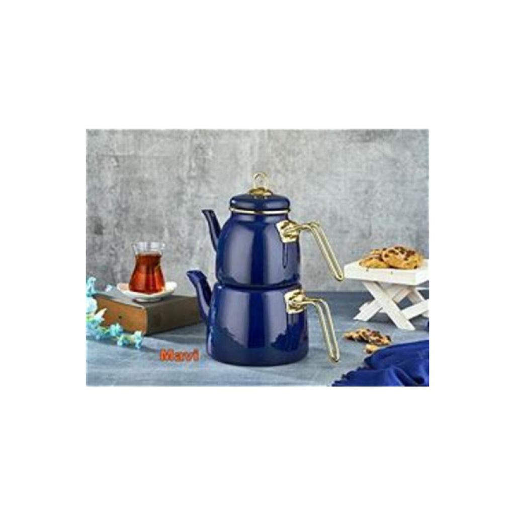 Роскошный набор эмалированных чайников в различных цветовых вариантах