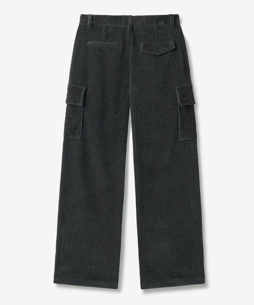 MINAV Cargo Velvet Corduroy Pants [Charcoal]
