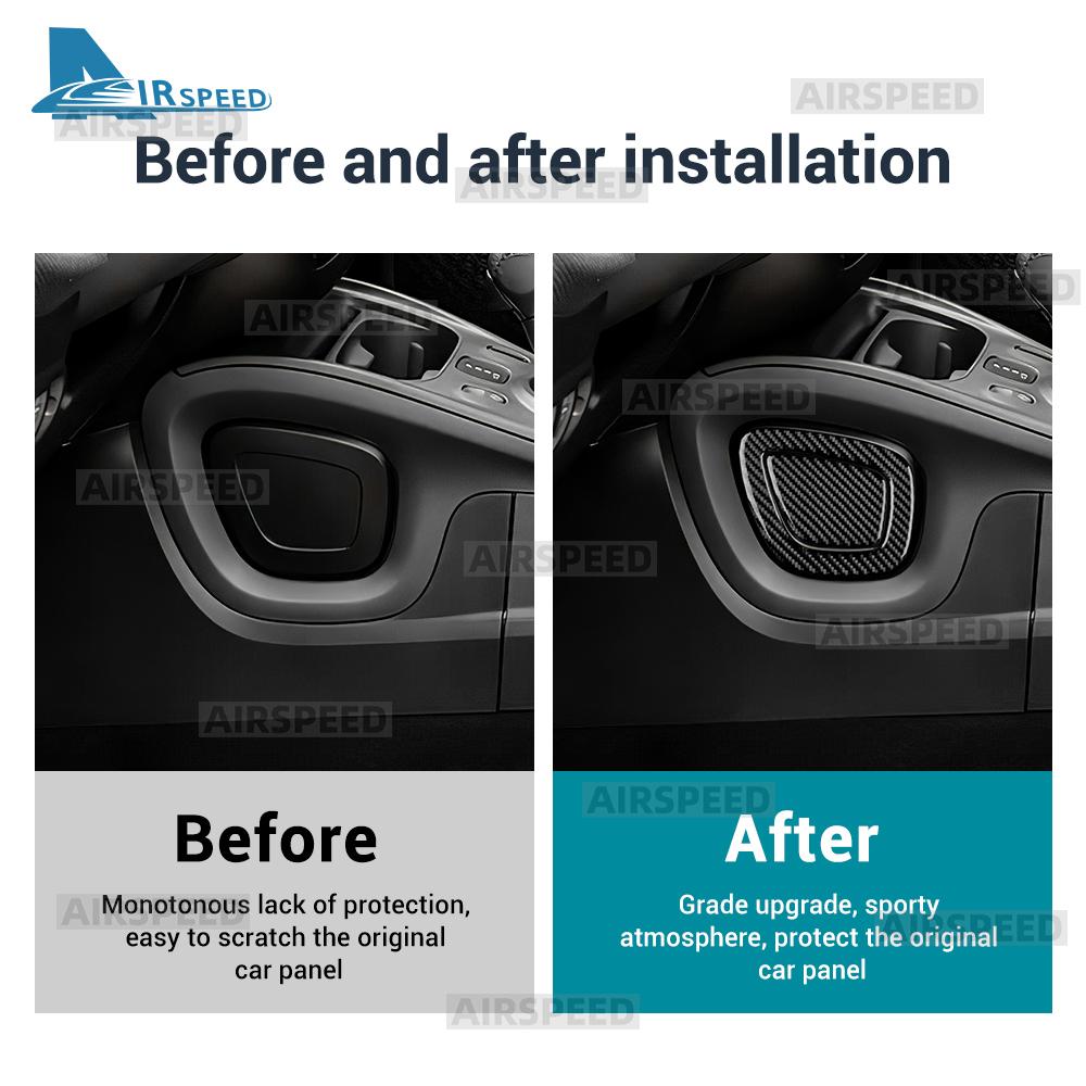 Настоящие мягкие наклейки из углеродного волокна для Mercedes Benz Smart 453 Fortwo/Forfour 2016 2017 2018 2019 Боковые стороны Рамка панели переключения передач автомобиля