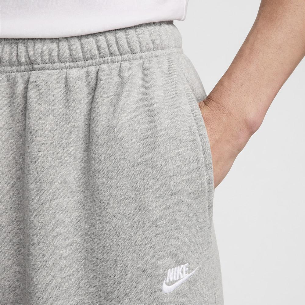 Nike M Nk Club Ft брюки свободного покроя, однотонные, со средней талией, с логотипом бренда, повседневные брюки унисекс, серые HJ1823-063