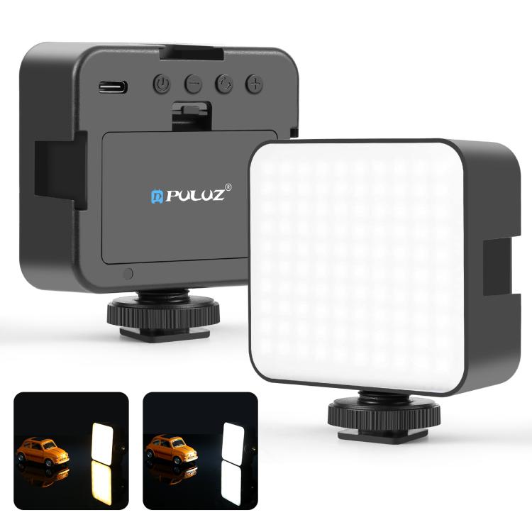 PULUZ 100 LED 5W 3-color Temperatures Adjustable Video Splicing Fill Light for Camera / Video Camcorder (Black)