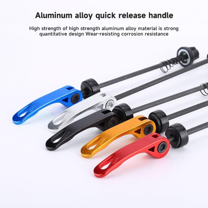 2 Pcs High-Strength Bicycles Wheel Axles Set Bike Quick Release Axles Skewers Lever Mountain Road Bike Wheel Hub Skewers