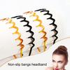 Toothed Hairband Zigzag Pattern Tooth Shapes Men Women 90s Style Wave Shape Headband Non-slip Grip Hair Accessory