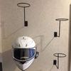 Motorcycle Helmet Metal Wall Mounted Hat Rack Screw Black Paint Baking Rack Bicycle Display Holder Moto Equipments Accessories