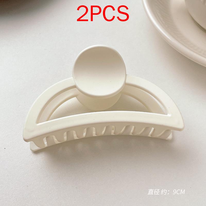 2 шт., комплект головных уборов премиум-класса, новые женские модные зажимы для волос, кофейные, черные, акриловые, большие заколки для волос, зажим для женщин, заколка, аксессуары для волос