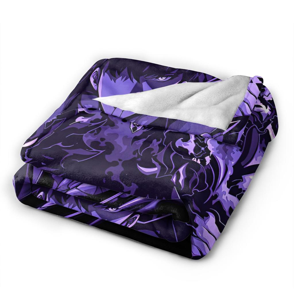 Поднятие уровня в одиночку Сон Джин У Шерстяные одеяла Убийца рыцарей Аниме Мода Плед для покрывала 150*125см Легкий