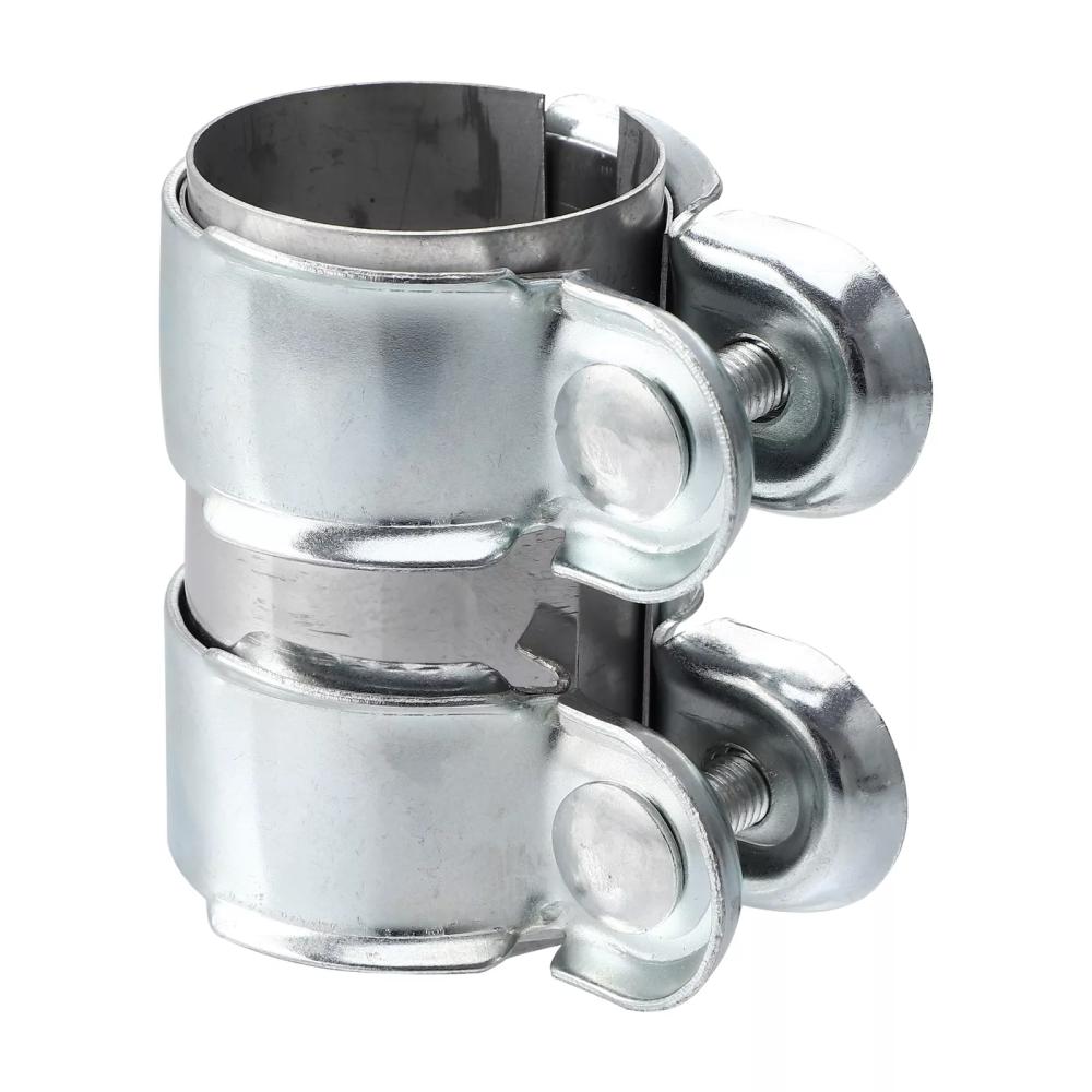 Exhaust Clamp Stainless Steel 45mm 50mm 63mm Exhaust Tube Pipe Connector Joiner Sleeve Clamp Adjustable Tip Car Accessories