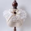 Pet Spring Bow Mesh Pet Scarf Cat Lace Collar Dog Sweet Drool Towel Decoration Dog Accessories for Small Dogs Puppy