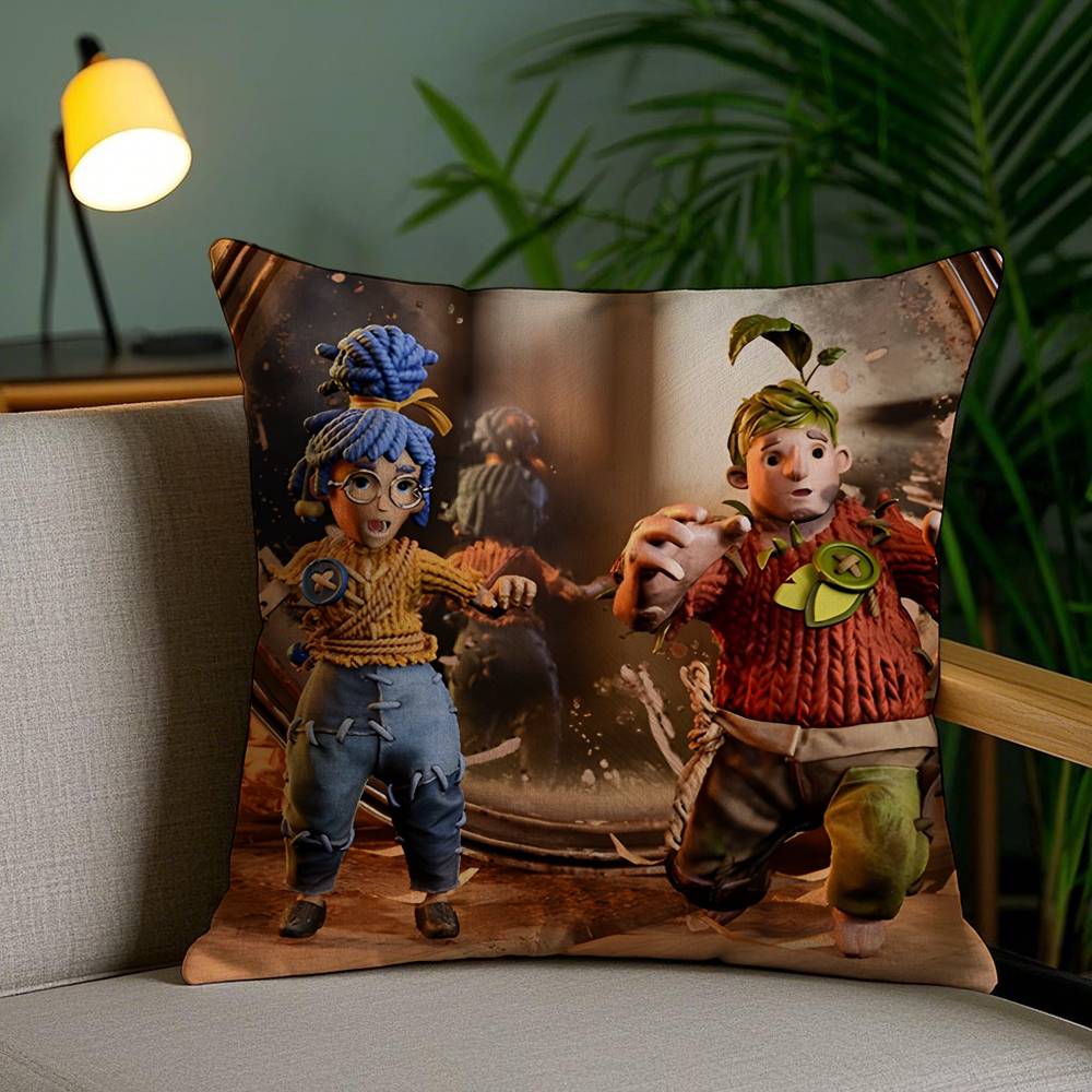 Pillow Case Game It T-Takes Two Sofa Short Plush Double-sided HD Printing Room Home Office Gift Cushion Cover