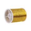100 Metres Spool DIY Handmade Cross Stitch Gold Wire Embroidery Thread Sewing Machine