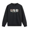 Li Ning Sports Fashion Series Printed Letter Round Neck Comfortable Fleece Airful Hoody Unisex Hoody Black AWDUC91-2