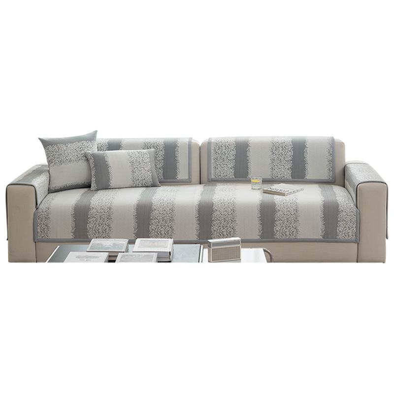New Simple Modern Sofa Cover Summer Ice Silk Cool Ice Cushion Non-Slip Light Luxury Sofa Cushion Seat Cushion