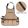 Gardening Tool Apron Heavy-Duty 600D Oxford Cloth Tool Work Aprons 14-Pocket Waterproof Organizer for Landscaping