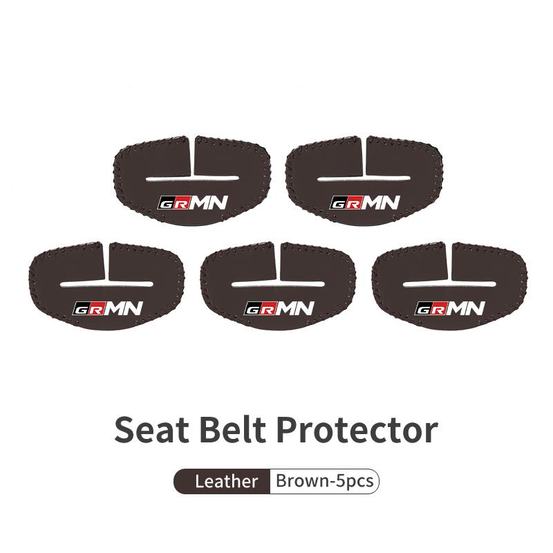 zfjpu3 For Toyota Car Seat Belt Buckle Plug Leather Car Seat Belt Clip Protective Covers GR MN Camry Prius Auris Crown Yaris Corolla