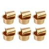Brass Coffee Cup Dawara/Dabara & Tumbler for Serving Filter Coffee/Tea/Traditional Kumbakonam Dabara Set Matt - 150ml (Set of 6)