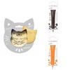 Cat Embossed Biscuit Kit + 2 Brown and Orange Chocolate Pens
