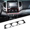 Глянцевая панель крышки переключателей климат-контроля AC Console Piano Black для Toyota Tacoma 06-15