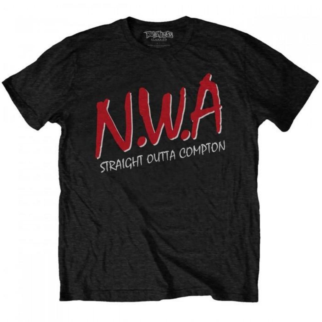 Унисекс Хлопковая Футболка NWA для Взрослых Straight Outta Compton
