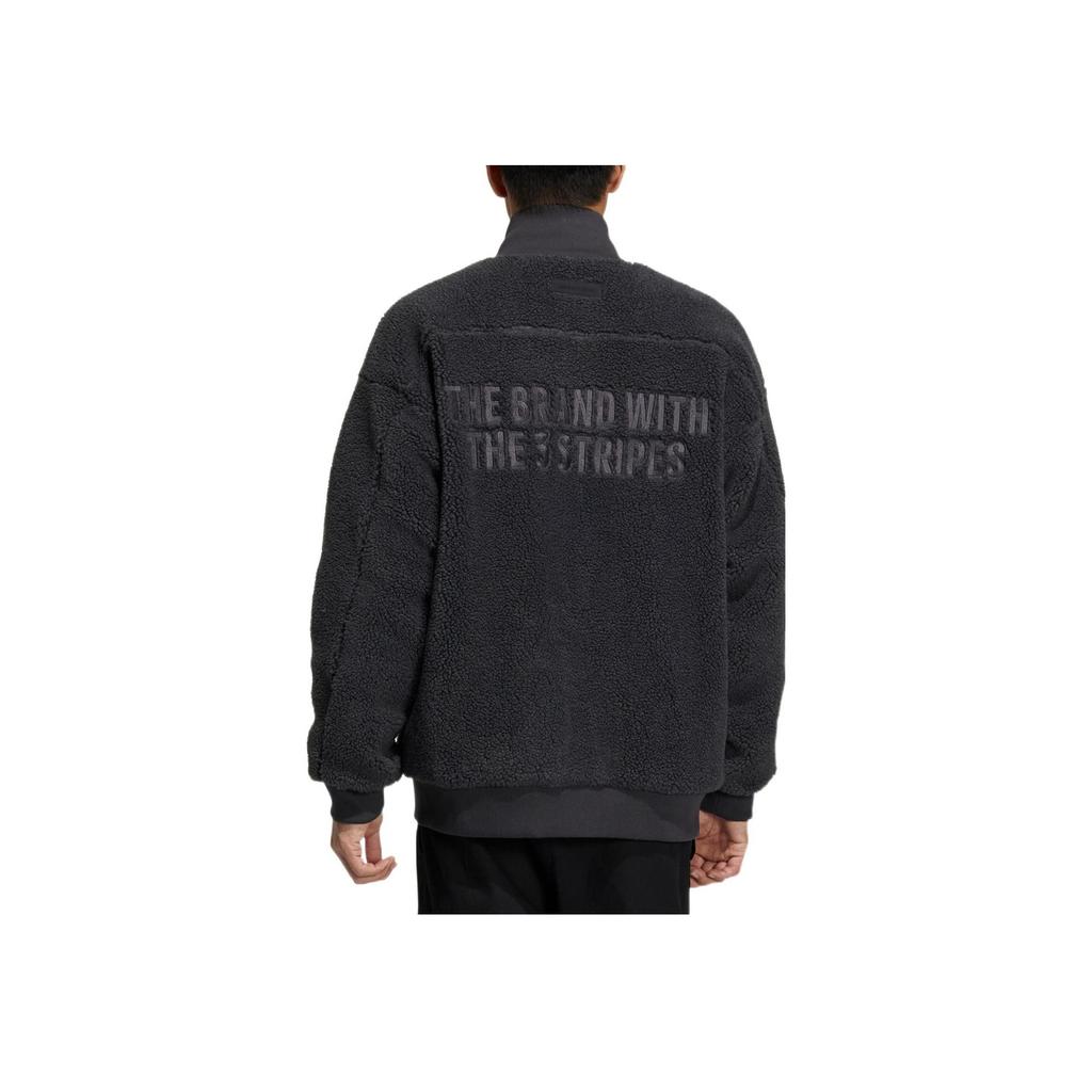 Adidas Флисовая спортивная куртка мужская куртка карбон-черная IK3507