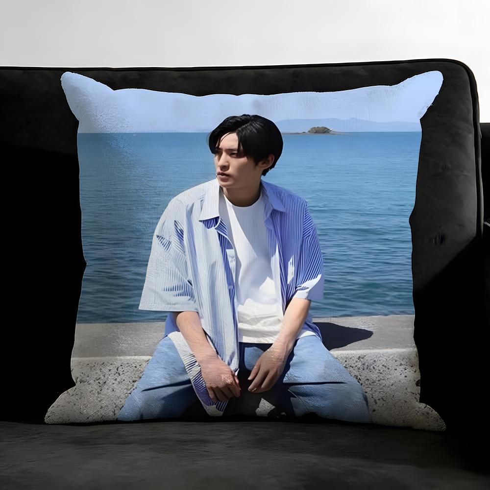 MMeguro RenN Actor Cushion Cover Pillowcase Ultra Soft Skin Friendly Fabric Cloud Like Comfort Concealed Zipper