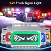 24 В водонепроницаемый светодиодный последовательный указатель поворота для грузовика, прицепа, боковой габаритный фонарь с эффектом текучего динамического движения