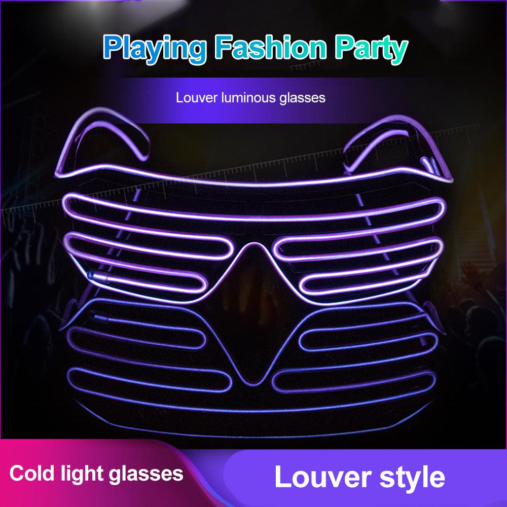 Motorcycle Fashion Light Up LED Night Cycling Glasses Motor Headwear for Rider Christmas Thanksgiving Day Music Festivals