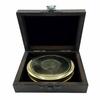 3-дюймовый большой латунный, бронзовый или черный стихотворный компас в деревянной коробке