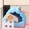 Cute Cartoon Hamster Nest Warm Soft Bed Small Animal House Cage Sleeping Bed Pet Plush Mat for Squirrel Guinea Pigs