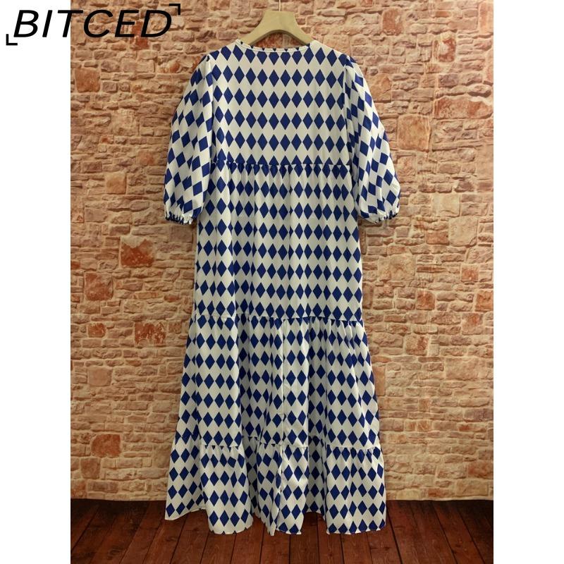 BITCED Женское летнее платье макси с принтом в богемном стиле