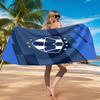 Monter-rey Football Crest Art Printed Microfiber Beach Towel, Soft And Absorbent, Quick-Dry, Ideal for Summer Travel, Beach Essential, Swimming Pool