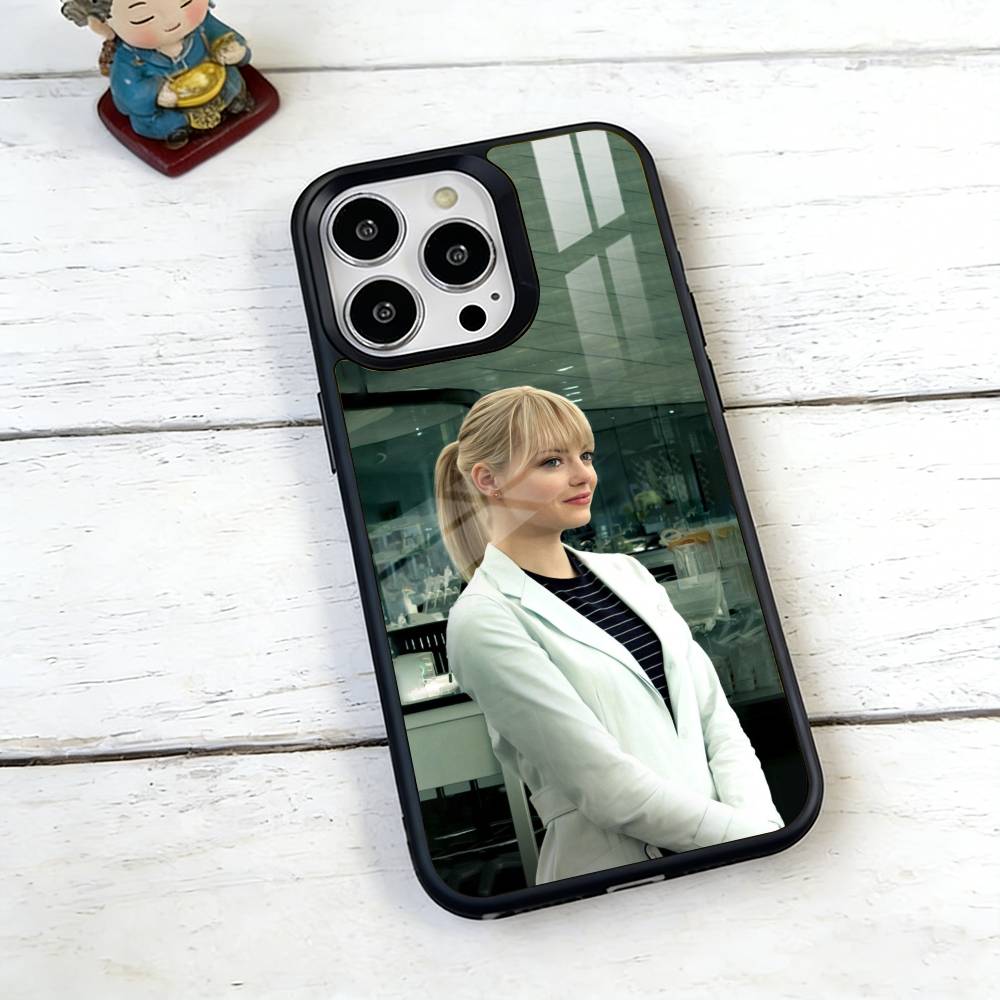 Чехол для телефона с Эммой Стоун для iPhone 17, 16, 15, 14, 13, 12, 11 Plus, Pro, магнитный, для беспроводной зарядки Magsafe