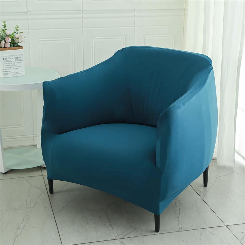 Все включено Чехол на кресло-бочку Защита мебели Эластичная ткань Чехол на кресло с подлокотниками Диван Чехол для дивана Интернет-кафе Бар Офис Диван Накидка