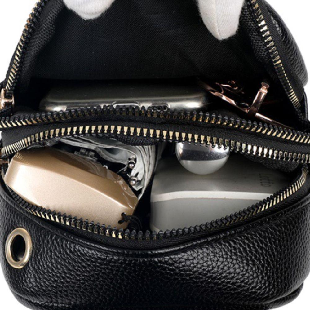 Large Capacity Women Shoulder Phone Bag Multi-layer Cell Phone Purse  Mobile Phone Carry