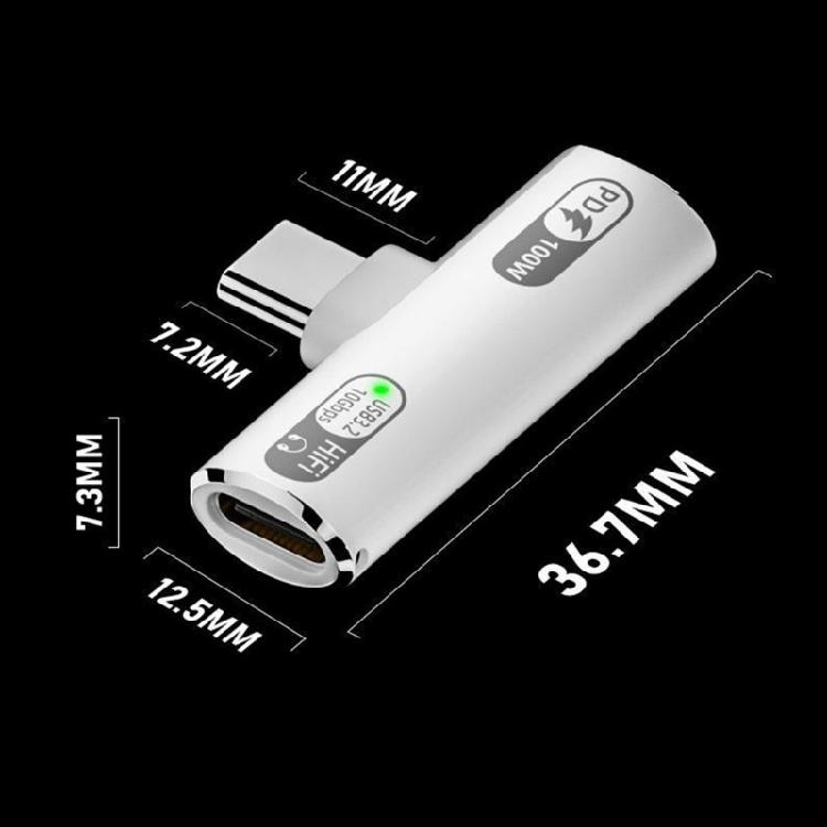 USB C на адаптер для наушников PD100W Зарядка Многофункциональный Для телефона 15 S22 Устройств Аудиоадаптер