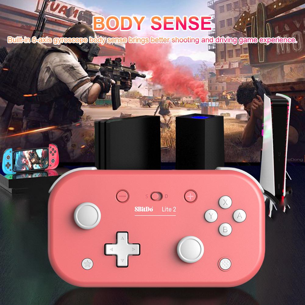 8BitDo Lite 2 BT Gamepad with Motion Controls Linear Motors Vibration Game Controller Wireless Controller for Switch