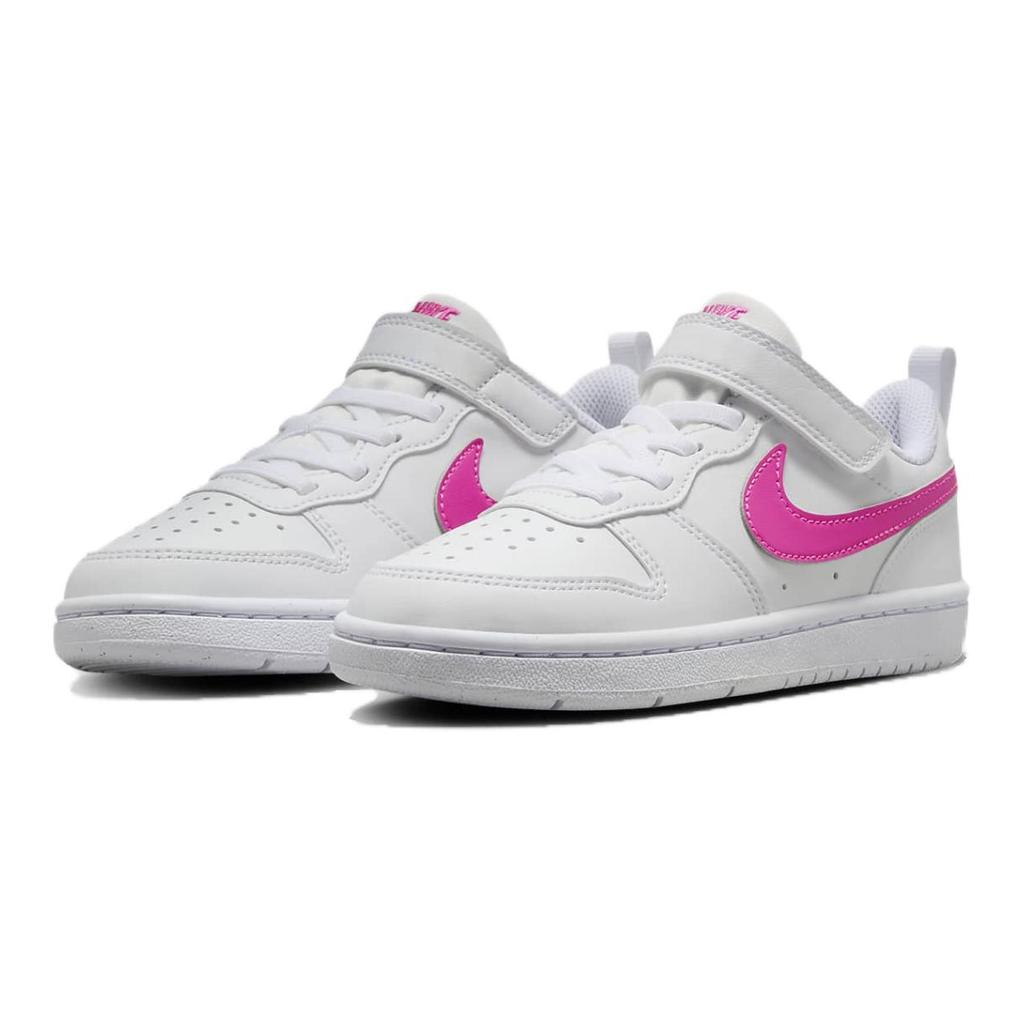 Nike Кроссовки Court Borough Low Recraft PS White Laser Fuchsia для детей DV5457-113