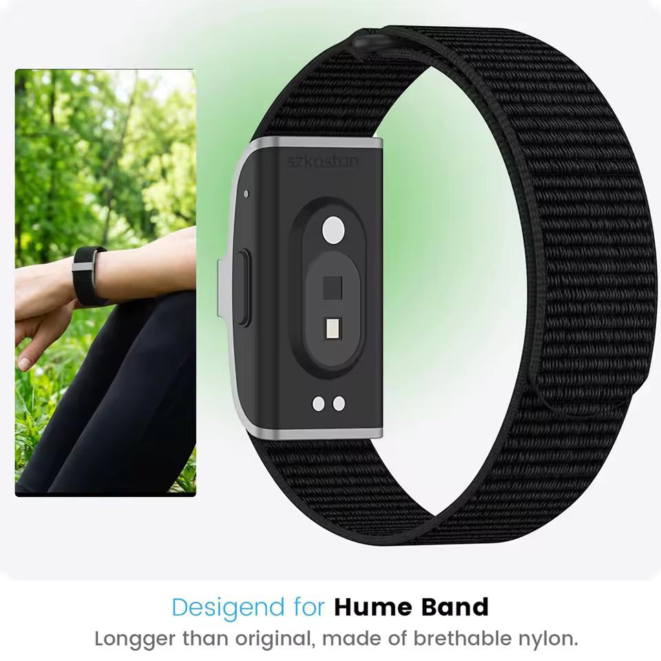 Регулируемые нейлоновые петлевые спортивные сменные ремешки для Hume Health Band 20 мм, спортивный фитнес-трекер, дышащий сменный ремешок для запястья для аксессуаров HUME
