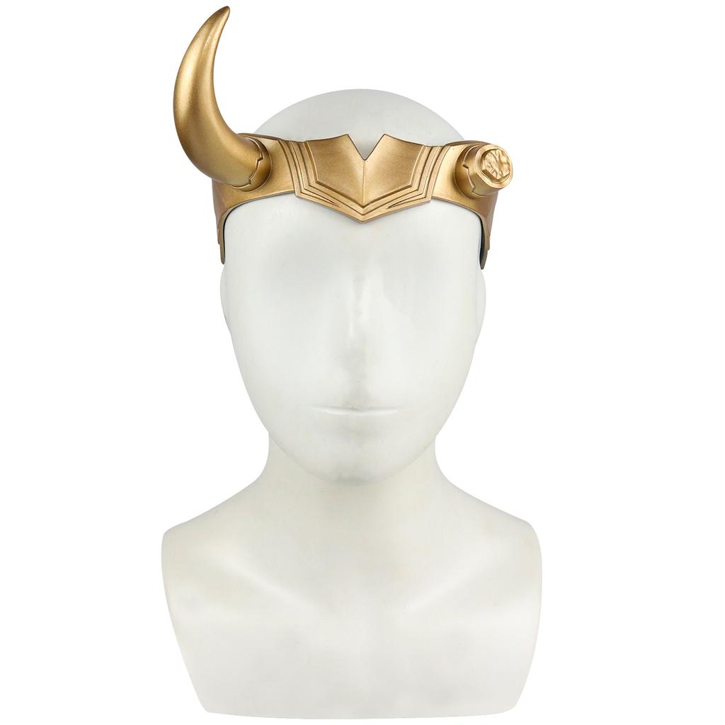 Bulex Lady LOKI Mask Superhero Sylvie Movie Cosplay Costume PVC Adult Helmet Props Halloween Women Mask Accessories Props